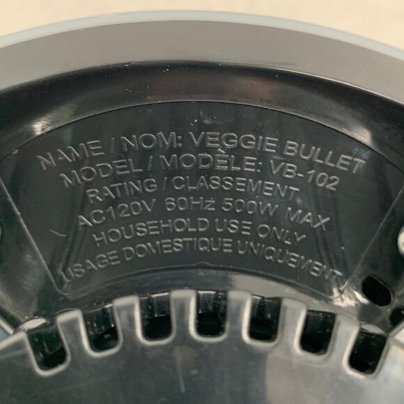 Veggie Bullet Power Motor Base Only VB-102 Replacement Part Tested/Works - Picture 10 of 11